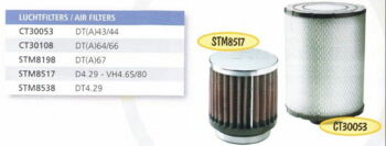 Luftfilter STM 8537 til DT4,29