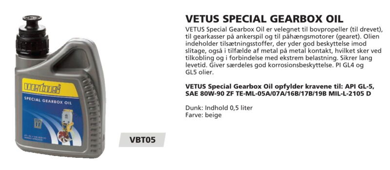 VBT05 Gearolie GL5