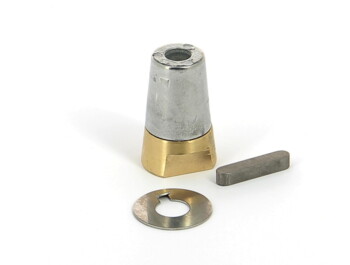 SN25SET Sæt bronze ogive &zink Komplet zink anode sæt til Ø 25 mm akselmøtrik.
