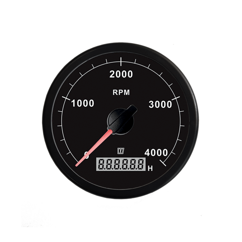 TACHB ‎Speedometer/timetæller‎ ‎Kalibrering af skala 0 - 4000 r.p.m. Høj grad af nøjagtighed, pålidelig, smart belysning, termoruder. Leveres med sorte og krom finish kanter.‎
