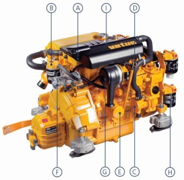 Vetus M 4,35 / 33 hk m gear TMC40p tilbud 2024