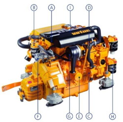 vetus M 3,29 / 27,2 hk m gear TMC40P tilbud 2024